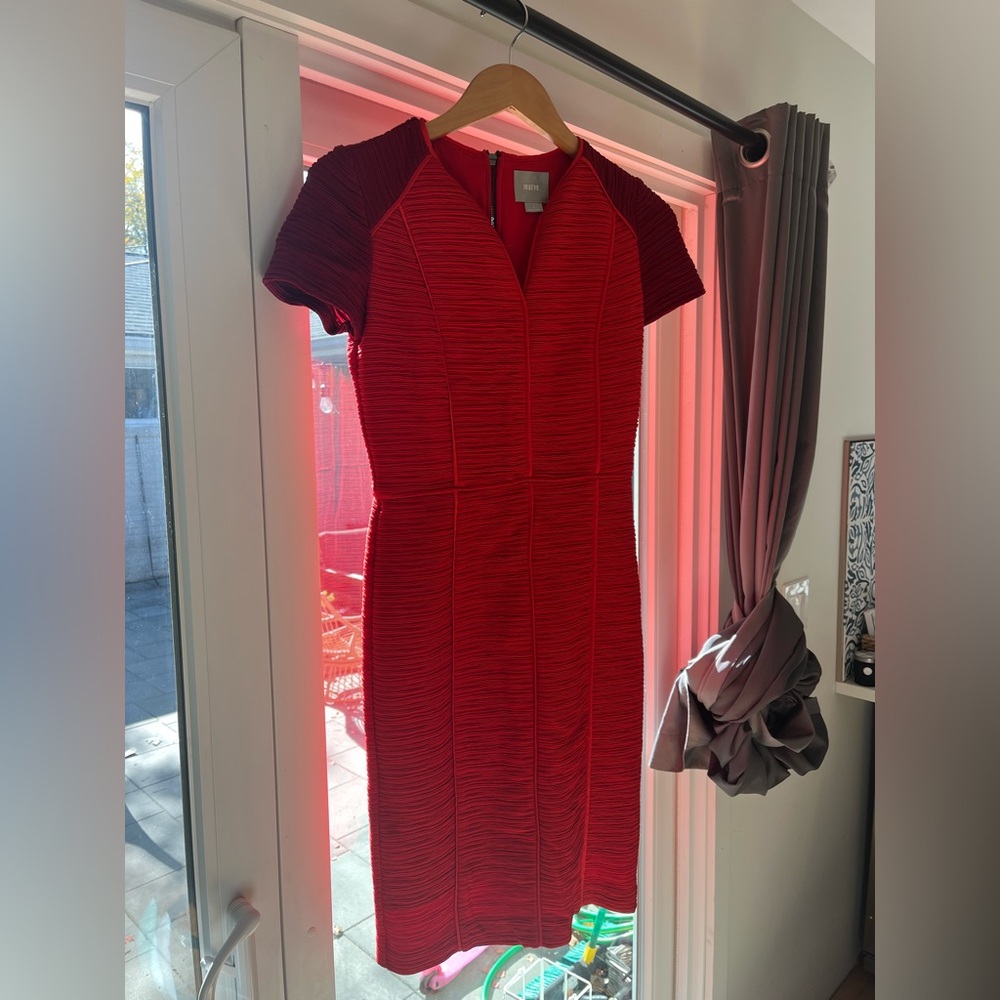 Maeve Red Short-Sleeve Dress
